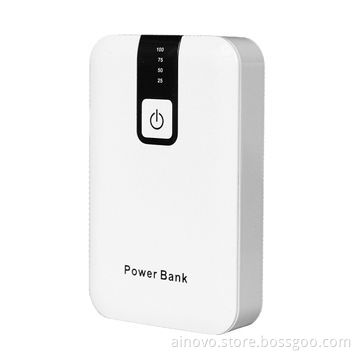 Power banks for iPad, mobile phone, dual USB, 10,400mA, high capacity, made of ABS